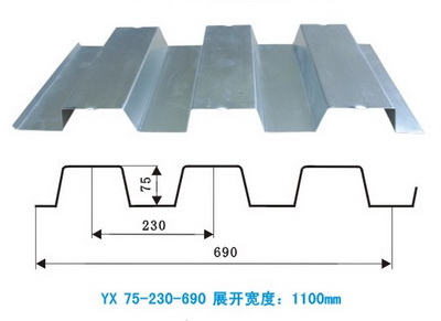 YX75-230-690開口型壓型鋼板 YX75-230-690開口型壓型鋼板